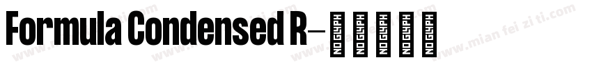 Formula Condensed R字体转换
